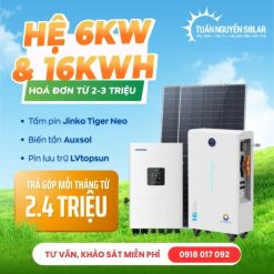 Gói lắp điện mặt trời 7kw có lưu trữ